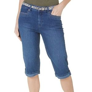 Gloria Vanderbilt denim Jean cropped pants capris